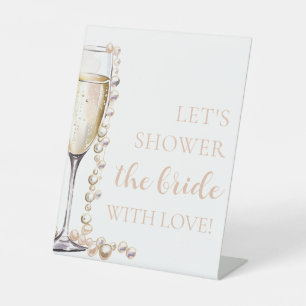 Expositor En L Perlas Prosecco Duchemos a la novia con amor