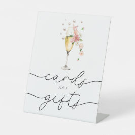 Expositor En L Perlas rosadas y tarjetas de ducha de novia Prosec