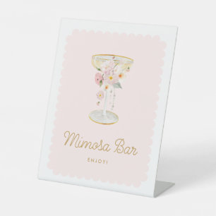 Expositor En L Perlas rosas y el bar Prosecco Mimosa
