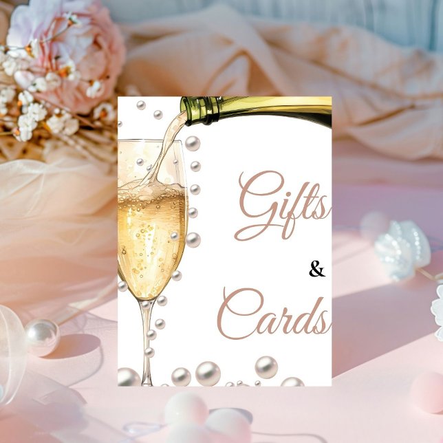 Expositor En L Perlas Y Tarjetas De Ducha Bridal Prosecco (Subido por el creador)