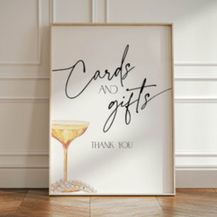Expositor En L Perlas y Tarjetas Prosecco y Regalos Rótulo Pedest