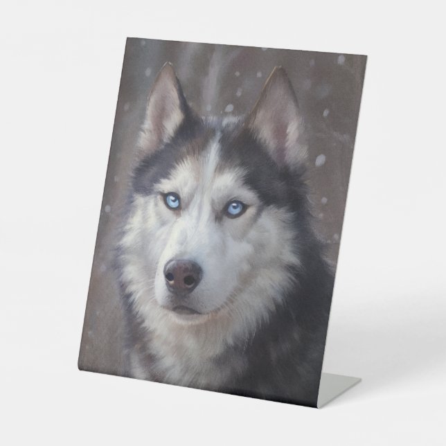 Expositor En L Perro Husky Siberiano (Anverso)