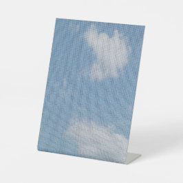 Expositor En L Persona con foto de nube J