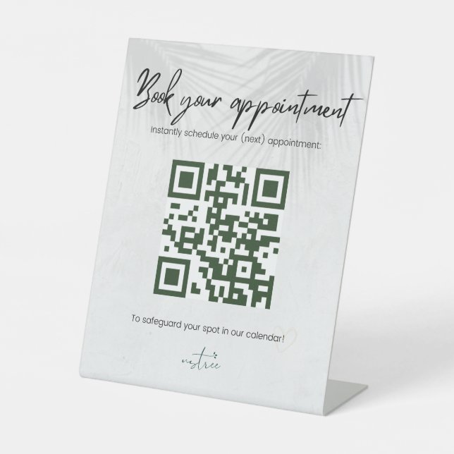 Expositor En L Personalised QR code stand (Anverso)