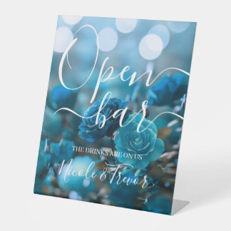Expositor En L Personaliza: Bokeh y rosas azules barra abierta de