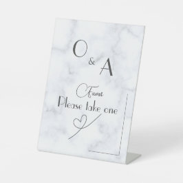 Expositor En L Personalizable boda Pedestal de Mármol Blanco