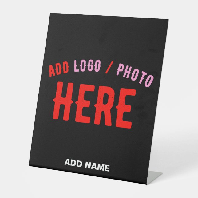 EXPOSITOR EN L PERSONALIZABLE MODERNO ESTILO NEGRO VERIFICADO MAR (Anverso)