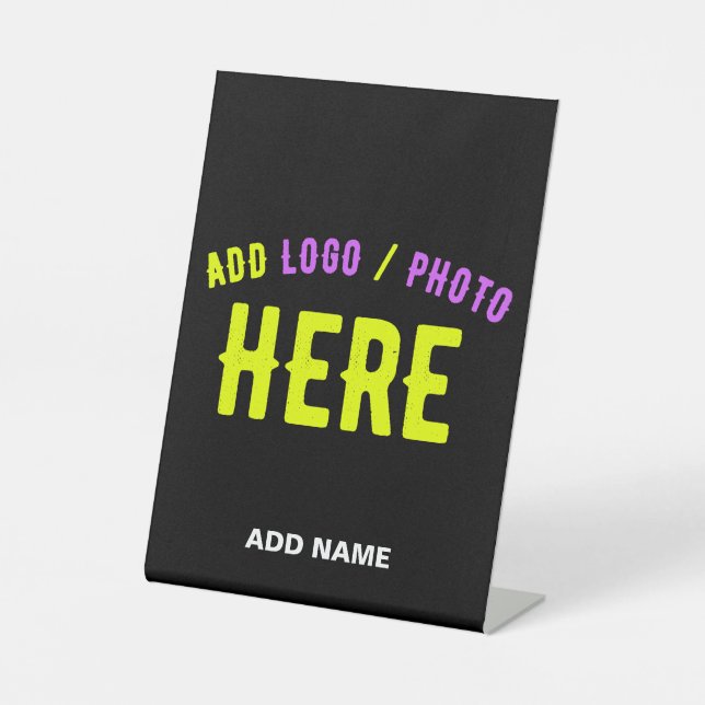EXPOSITOR EN L PERSONALIZABLE MODERNO ESTILO NEGRO VERIFICADO MAR (Anverso)