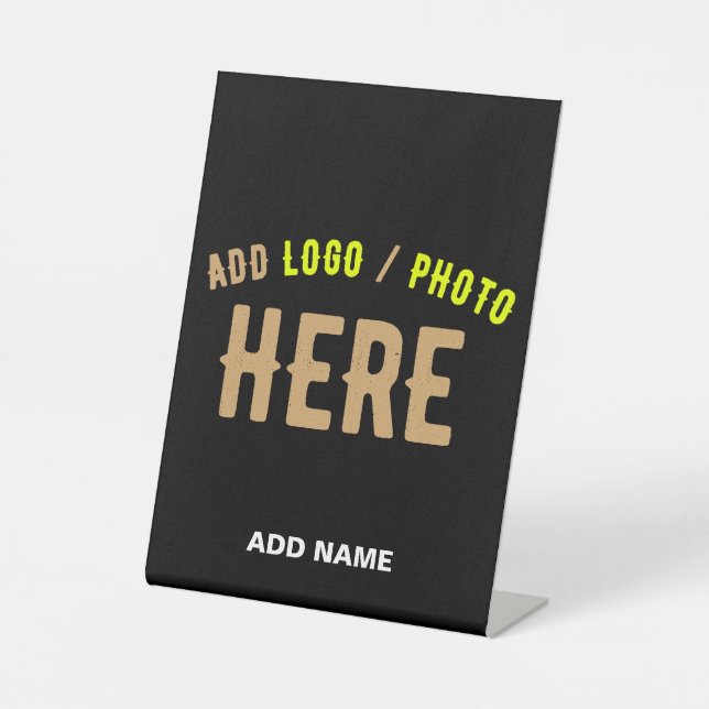 EXPOSITOR EN L PERSONALIZABLE MODERNO ESTILO NEGRO VERIFICADO MAR (Anverso)