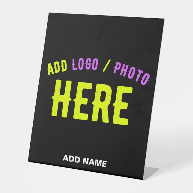 EXPOSITOR EN L PERSONALIZABLE MODERNO ESTILO NEGRO VERIFICADO MAR (Anverso)