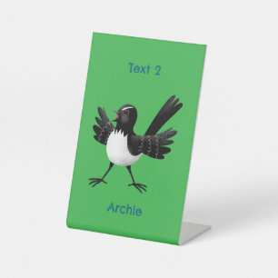 Expositor En L Personalizado australiano Willie Wagtail personali