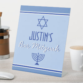 Expositor En L Personalizado Bar Mitvah fiesta