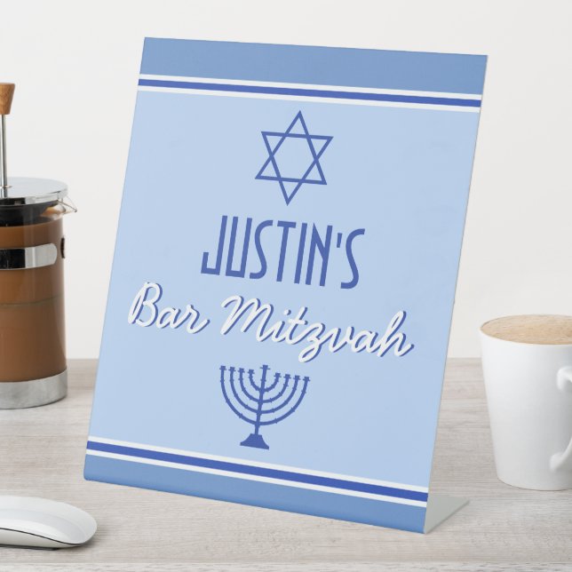 Expositor En L Personalizado Bar Mitvah fiesta (In Situ)
