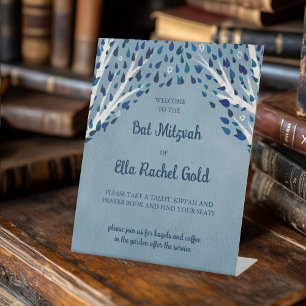 Expositor En L Personalizado Bat Bar Mitzvah Rótulo