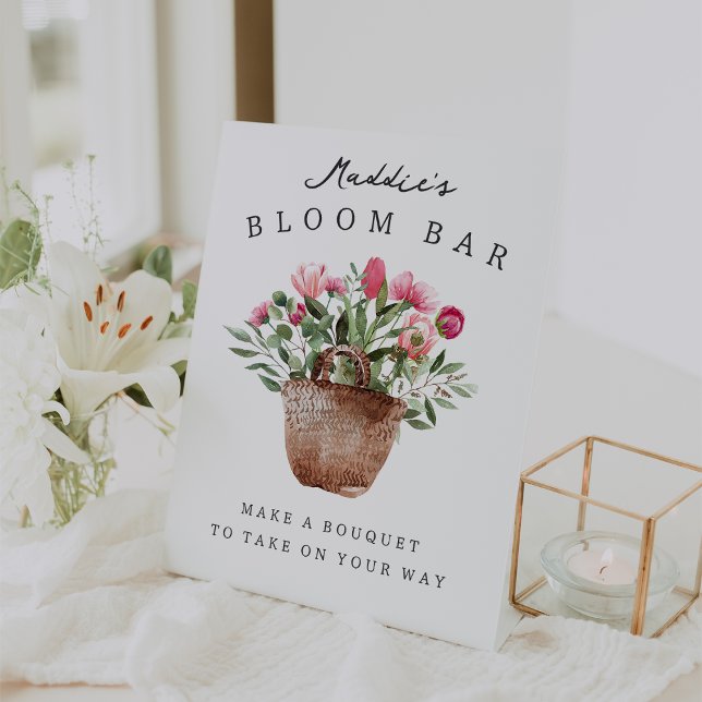 Expositor En L Personalizado Bridal Shower Bloom Bar (Subido por el creador)