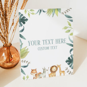 Expositor En L Personalizado de animales del zoológico de Safari 