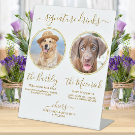 Expositor En L Personalizado de bebidas de firma Mascota de fotog