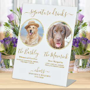 Expositor En L Personalizado de bebidas de firma Mascota de fotog