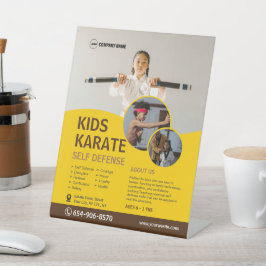 Expositor En L Personalizado de clase Karate para niños