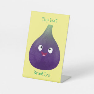 Expositor En L Personalizado de fruta púrpura feliz