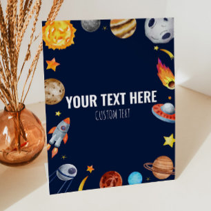 Expositor En L Personalizado de galaxia del espacio ultraterrestr