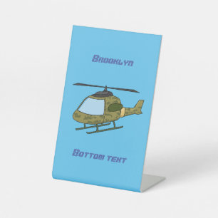 Expositor En L Personalizado de helicópteros de camoflage del ejé