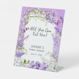 Expositor En L Personalizado de Lavender Boho Florals