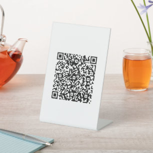 Expositor En L Personalizado de negocio de código QR