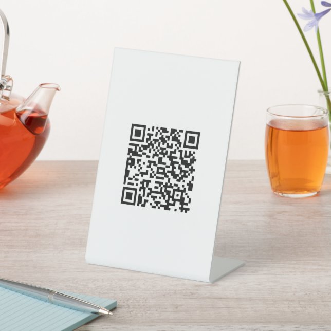 Expositor En L Personalizado de negocio de código QR (In Situ)