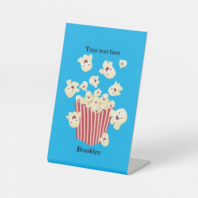 Expositor En L Personalizado de palomitas de palomitas graciosas (Anverso)