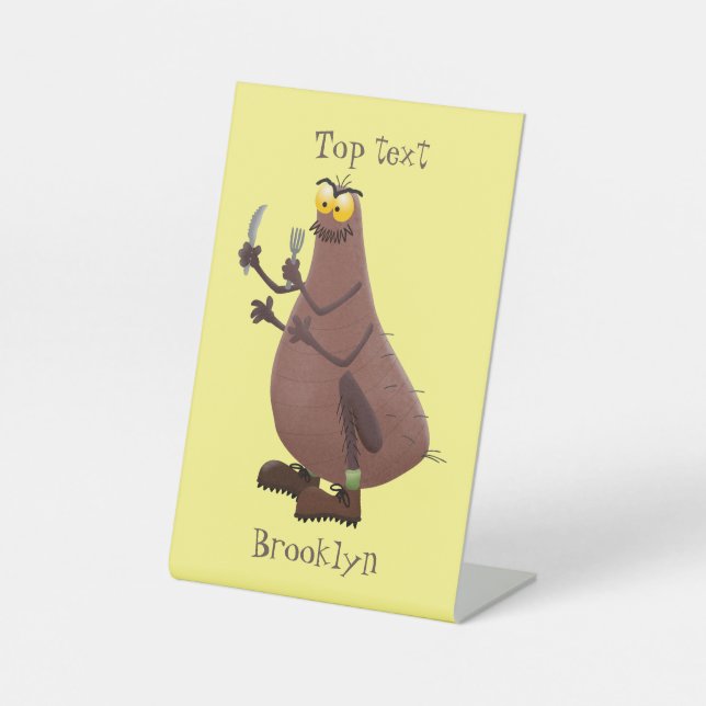 Expositor En L Personalizado de pulgas fea hambrienta (Anverso)