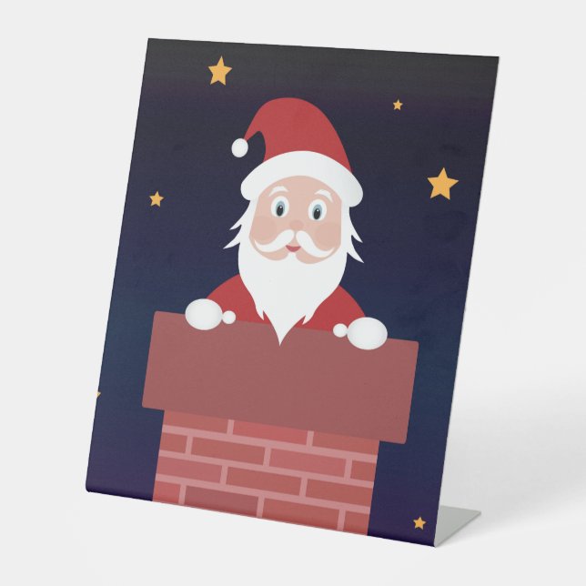 Expositor En L Personalizado de Santa Claus Nochebuena noche en l (Anverso)