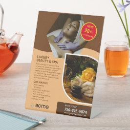 Expositor En L Personalizado del Centro de Spa