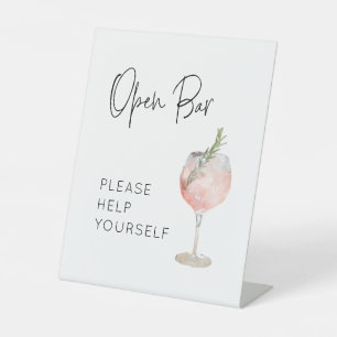 Expositor En L Personalizado del Rótulo Julie_Drinks