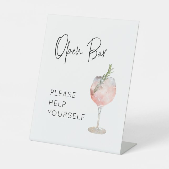 Expositor En L Personalizado del Rótulo Julie_Drinks (Anverso)