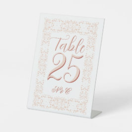 Expositor En L Personalizado elegante número de tabla de encaje r