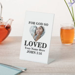 Expositor En L Personalizado foto de corazón Biblia cristiana Ver