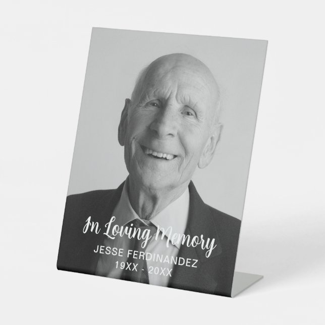 Expositor En L Personalizado Foto Homenaje conmemorativo personal (Anverso)