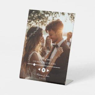 Expositor En L Personalizado, foto, primera canción, Rótulo Boda