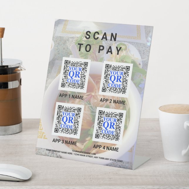 Expositor En L Personalizado fotográfico ligero de código QR de n (In Situ)