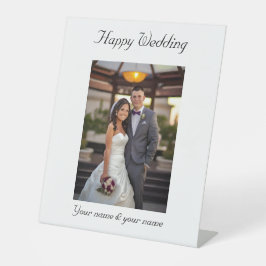 Expositor En L personalizado las fotos de su boda