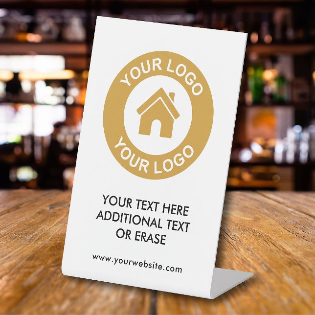 Expositor En L Personalizado Logo de negocios Sitio web de texto  (Subido por el creador)