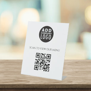 Expositor En L Personalizado logotipo comercial Código QR Promoci