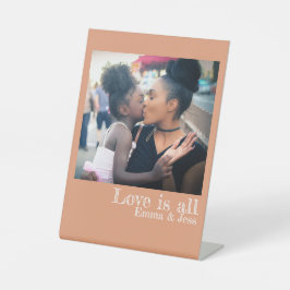 Expositor En L Personalizado texto con el nombre de la foto Rótul