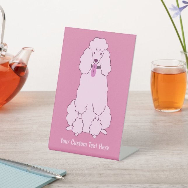 Expositor En L Personalizado Texto Pink Poodle (In Situ)