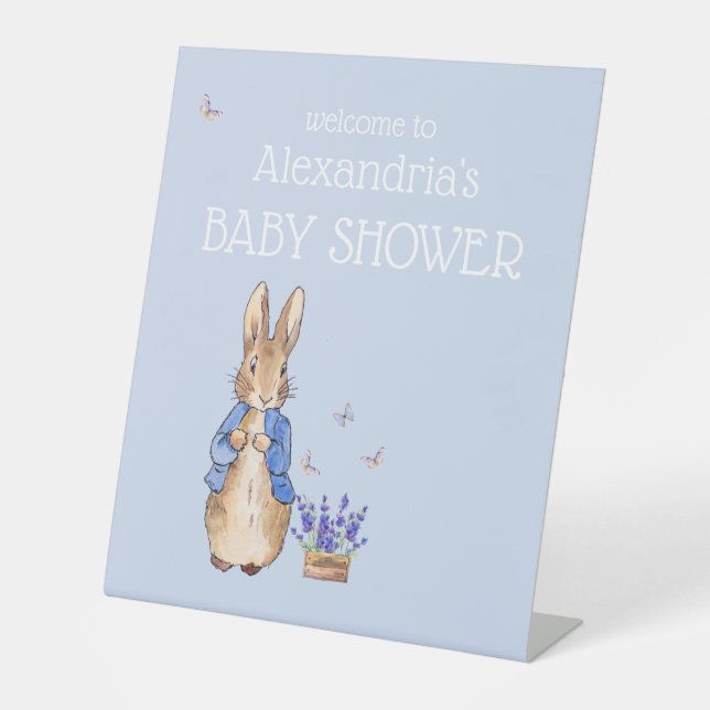 Expositor En L Personalizar Baby Shower de Peter Rabbit (Anverso)