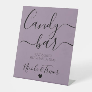 Expositor En L Personalizar - Barra de Caramelo de Boda con Calig