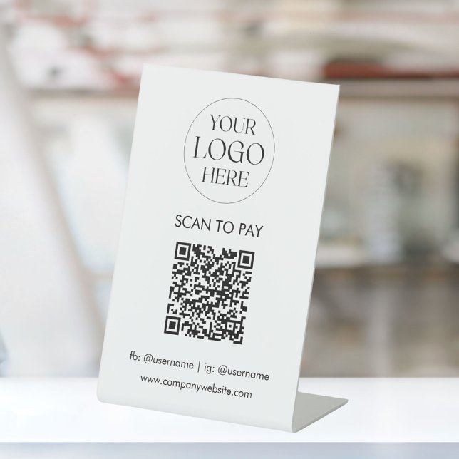 Expositor En L Personalized Business Logo QR Code Simple Modern (In situ)