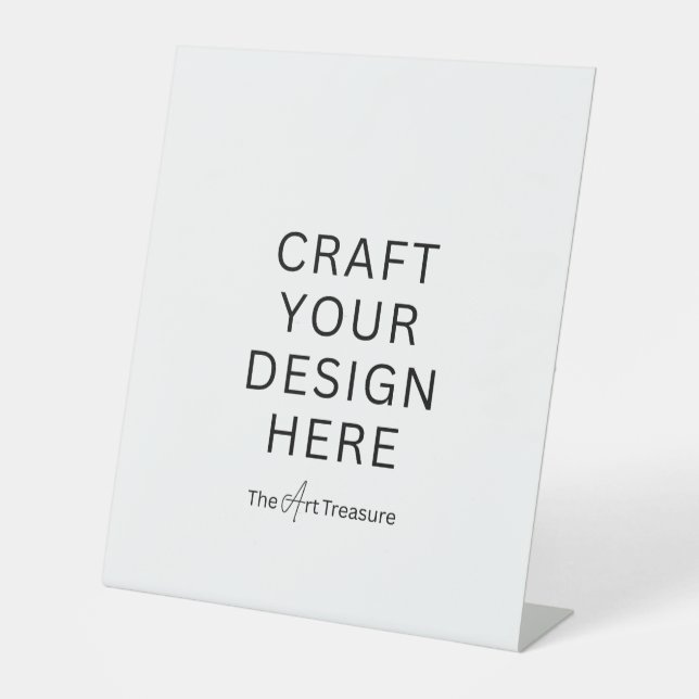 Expositor En L Personalized with Your Design, Logo, Message  (Anverso)