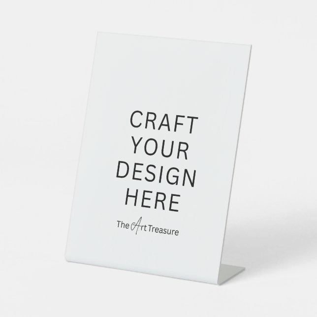 Expositor En L Personalized with Your Design, Logo, Message  (Anverso)